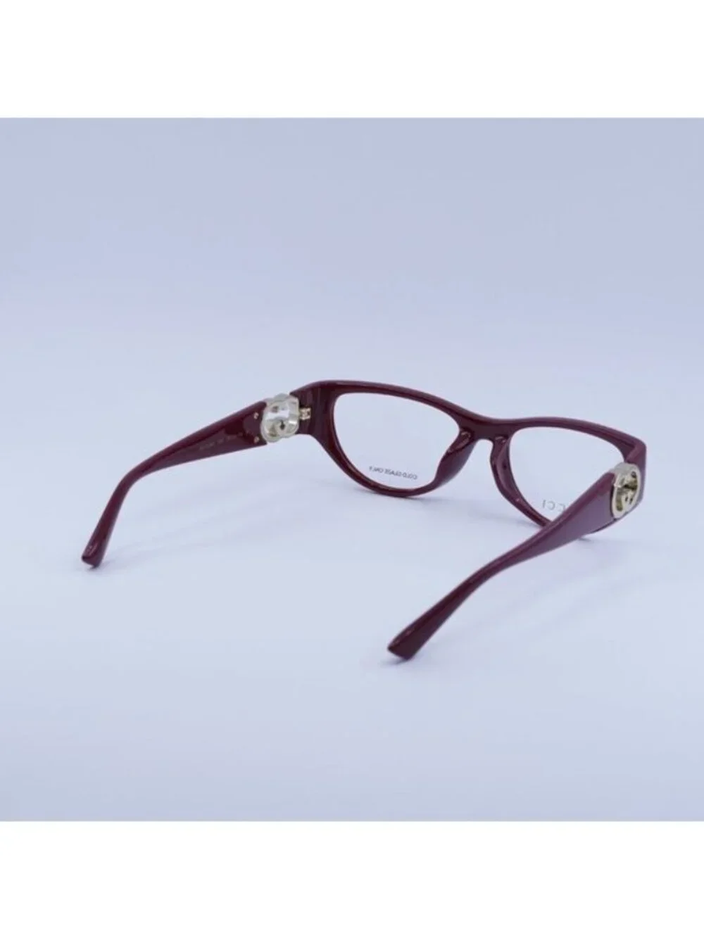 Gucci GG1825O 003 Eyeglasses Bordeaux 54mm Cat Eye Frame